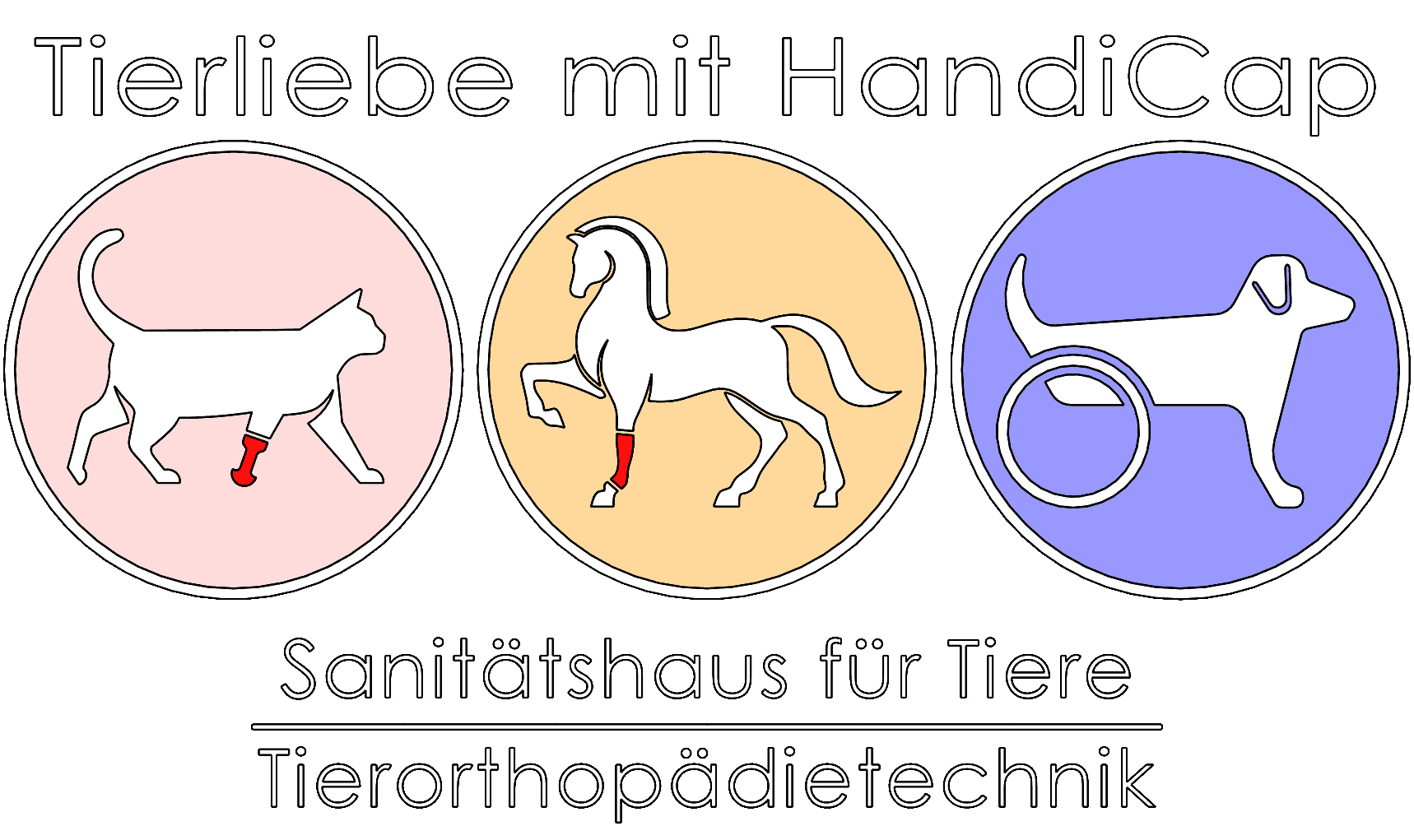 Logo Tierliebe mit Handicap - Sanitätshaus für Tiere