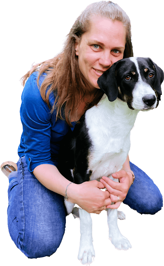 Maike Thomsen mit Hund Toffe